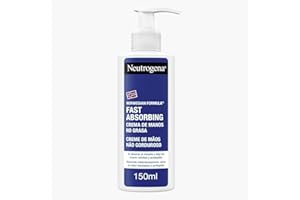 Neutrogena Formula Norvegese Crema Mani Assorbimento Rapido, Crema mani riparatrice con Glicerina e Vitamina E, Crema mani secche e screpolate dalla texture leggera, 150 ml