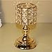 Produktbild Kerzen Tisch goldener Kristallleuchter Creative Einzelkopf Candlestick Ornamente für Hochzeit Focus Candlestick Geburtstag Party Geburtstag Partytisch Kerze Weihnachtshaus Dekoration (Gold Farbe)