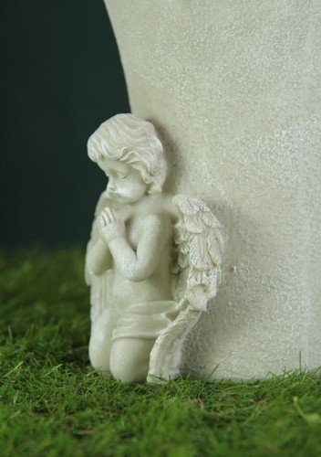 Grabengel mit Blumenavase - 4