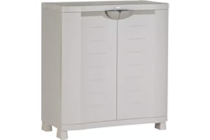 Plastiken m258517 Armoire Moyenne 2 étagères en résine 100 x 90 x 45 cm