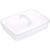 20 contenitori monouso in plastica trasparente per dessert con coperchi