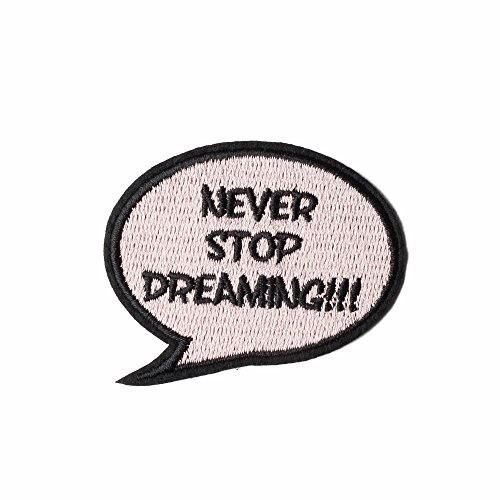 lua accessories Never stop dreaming Textilsticker