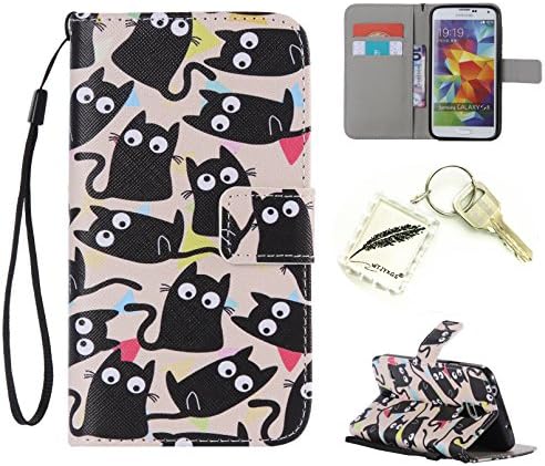 Slim Bumper Case PU Case for Samsung Galaxy S5 I9600 Soft Protective Cover Silicone Flexible Lightweight Soft Light Anti-shock Cover Case Cover Cap – Photo Frame Keychain # AF 9