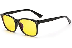 VOSO Blue Light Blocking Gaming Glasses Anti Glare Yellow Lens Eyewear for PC Laptop Gamer Computer Reading