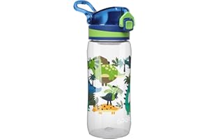 Opard 500 ml Children's Drinking Bottle, with Leak-proof Flip-Top Lid, Reusable BPA-Free Tritan for School and Travel