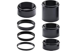 Starboosa Telescope T2-Extension Tube Kit for SLR Cameras and Eyepieces - Length 3mm 5mm 7mm 15mm 20mm 30mm 55mm - M42x0.75 on Both Sides (Upgraded)