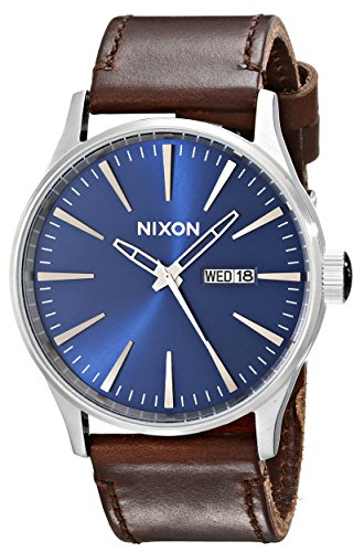 Nixon Herren-Armbanduhr XL Analog Quarz Leder A1051524-00 Nixon Herren-Armbanduhr XL Analog Quarz Leder A1051524-00