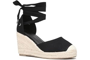 La Modeuse - Espadrilles compensées avec Ruban à Nouer