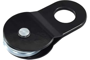 Tidyard 4 Tonnen Umlenkrolle für Seilrollen Seilwinde - aus pulverbeschichteter Stahl,für alle Seile mit einem Durchmesser zwischen 1 und 8 mm geeignet 78,2 x 34 x 143 mm (L x B x H) Schwarz