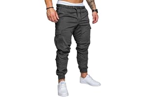 TBSCWYF Classics herr joggingbyxor, basic sweatpants långa sportbyxor avslappnad cut elastisk linning klassiskt snitt sweatpa