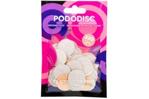 STALEKS PRO Expert Einweg-Schleifmittel - nur kompatibel mit PODODISC M Expert - Körnung 320 - 50 Stück - Schleiffeilen zum Polieren & Langzeitglätte auf Pedikürescheiben