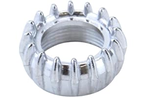 CITOMERX Auspuffkrümmer Mutter M35 x 2 28mm Krümmer kompatibel mit Hercules MK220 215 216 217 Sachs 50 Überwurfmutter Chrom Auspuff