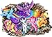 Price comparison product image My Little Pony 3D Cartoon Smashed Wall Stickers for Bedrooms Boys and Girls Mural Decal Size Large 80 cm X 57 cm