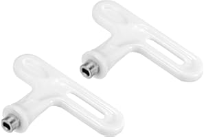 PATIKIL Steel Track Spikes Wrench, 2Pcs Sports Shoe Spikes Replacement Tool T Type Wrench Nail Puller for Track and Field Spikes Shoes, White