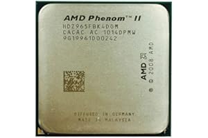 Hegem Processeur AMD Phenom II X4 965 3,4 GHz Quad-Core CPU HDZ965FBK4DGM Socket AM3 Pas DE Ventilateur