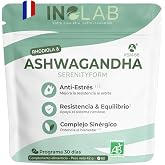 Inolab 2-in-1 Ashwagandha KSM-66 + Rhodiola Rosea Pure Bio Anti Stretch | Duo Synergy: Asawanda KSM 66 Bio Withania Somnifera