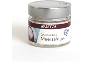 ‎ARISTOS Grobes Meersalz für Salzmühle - 200 g Refill Salz aus Griechenland |ARISTOS (Meersalz Natur)