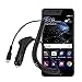 Produktbild yayago KfZ Ladekabel 2 Ampere Micro USB 3.1 Typ C - Schnell-Lader - 12/24V PKW LKW Auto Ladegerät für Huawei P10 Plus / P10 Plus Dual