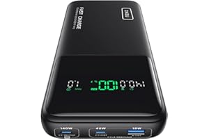 INIU Power Bank, 27000 mAh, 140 W, mały, ale mocny, wejście i wyjście USB C, do telefonów komórkowych i laptopów, zewnętrzne akumulatory do telefonów MacBook Pro Steam Deck iPhone 16 15 14 13 12 Pro