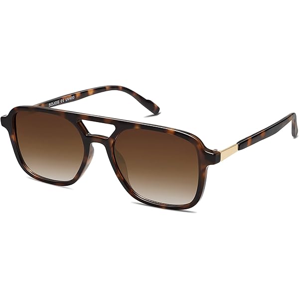 Long Keeper Retro jaren 70 gepolariseerde pilotenzonnebril voor dames en heren, oversized dubbele brug, luchtvaartzonnebril, groot frame, vintage tinten, UV400-bescherming