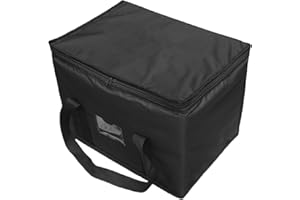 Jatipy Insulated Food Delivery Bag –Thermal Carrier for Hot & Cold Food, Zippered, Lightweight, Ideal for Catering, Takeout, and Food Delivery
