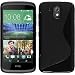 Produktbild PhoneNatic Case für HTC Desire 526G+ Hülle Silikon schwarz S-Style + 2 Schutzfolien