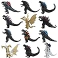 RVM Toys Godzilla Set of 12 Action Figure 8-9cm for Car Dashboard, Cake Decoration, Office Desk Study Table Multicolor