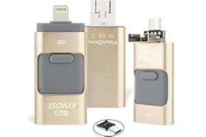 ZISONIX Clé USB 3.0 - Compatible iPhone - 256 Go - Stockage Extensible - iOS et Android
