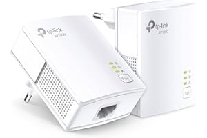 ‎TP-LINK TP-Link Powerline Adapter Set TL-PA7017 KIT(1000Mbit/s, Gigabit-Port, Plug&Play, Kompatibel mit allen HomePlug AV/AV2 Powerline Adaptern, Ideal für Media-Streaming)