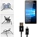 Produktbild Tischständer mit Ladekabel, Ladestation, Dockingstation für Microsoft Lumia 950, schwarz „Spider“. Stativ Autohalterung mit Micro-USB Ladekabel - K-S-Trade