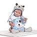 Produktbild ZIYIUI18 Zoll 45 cm Ganzkörper-Silikon Vinyl Reborn Baby Doll Blau Weihnachten Geschenk Mehr wirklich als Baumwollkörper Realistische Puppe