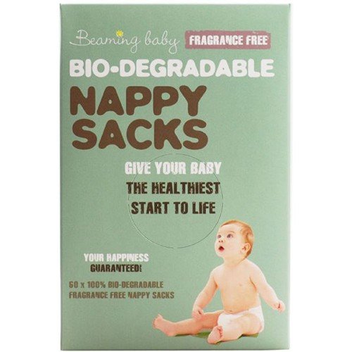 (12 PACK) - Beaming Baby - Nappy Sacks Fragranced Free | 60'spieces | 12 PACK BUNDLE