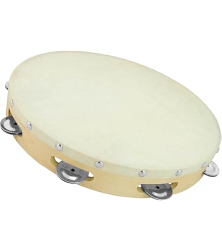 Tamburello Nino Percussion 20.3 Cm - Giallo - Impugnatura Larga - ABS - Foto 10