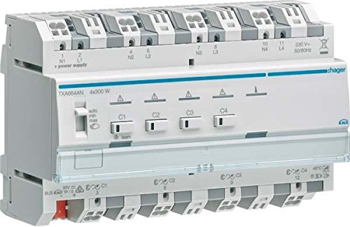 Preisvergleich Produktbild Hager TXA664A Dimmer KNX easy 4x300W universal