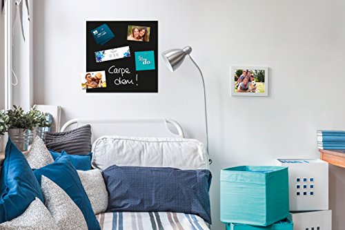 Be!Board B1101 Glas-Magnettafel schwarz, 45 x 45 cm – 6 Farben möglich - 5