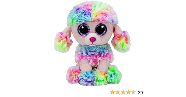 ty rainbow poodle large