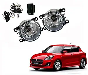 Auto Pearl - Car Fog Lamp Lights with Wiring Kit and Switch for - Swift 2018