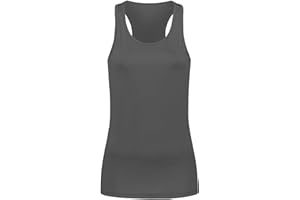 Niscioma Canotta da Donna con Spalline, Canottiera Top Sportivo Femminile per Palestra, Corsa, Yoga - Comodo, Traspirante, Elegante - Smanicata - Senza Maniche - Vari Colori e Taglie