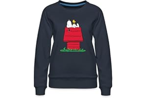 Spreadshirt Peanuts Snoopy Und Die Hundehütte Frauen Premium Pullover