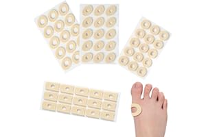 BCBF 60 Stück Hühneraugenpflaster,Schaum-Hornhautkissen,Weicher Latexschaum, Hühneraugen-Kissen,Dornwarzen,Selbstklebende Hornhaut-Pads, Anti-Reibung, Reduziert Fuß- Und Fersenschmerzen (4 Modelle)