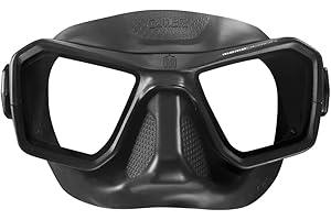 Omer Aqua Mask MFS Dive Unisex-Adult, Noir-Noir