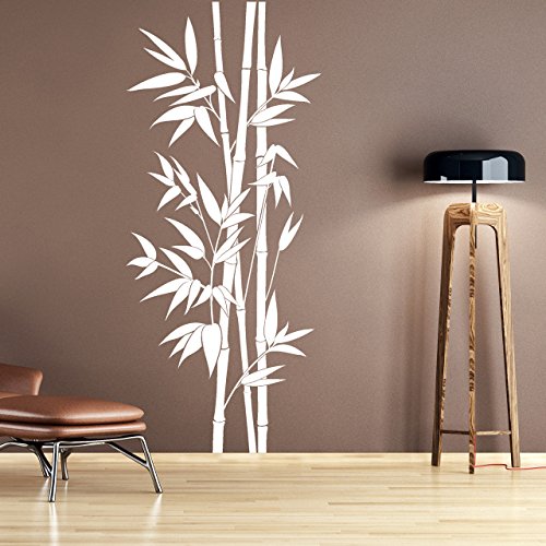 DESIGNSCAPE® Wandtattoo XXL-Bambus | Wandtattoo Pflanze Bamboo 52 x 120 cm (Breite x Höhe) hellgrün DW804164-S-F87 - 4