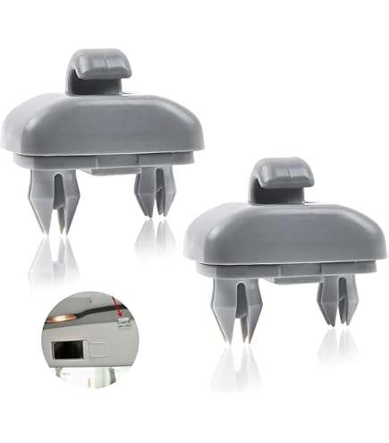 thumbnail image 2 of 2Pcs Gray Sun Visor Clip Hook For Audi A1 A3 A4 A5 Q3 Q5 S3 S4 S5 TT... 2 of 10