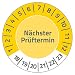 Produktbild AVERY Zweckform 6932 Prüfplaketten (80 Etiketten, nächster Prüftermin 2018-2023, Durchmesser 30 mm) 10 Bogen gelb