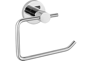 Katezon Toilettenpapierhalter, Hochwertiger Rostfreier Toilettenpapierrollenhalter aus Edelstahl 304 zur Wandmontage Für Badezimmer, Küche, Waschraum (Chrom)