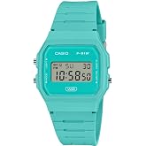 Casio F-91WB Serisi | Erkek Dijital Saat | &Ccedil;evre Dostu Biyo-Bazlı Re&ccedil;ine | Alarm | Tarih G&ouml;stergesi | 7 Yıllık Pil, Mavi