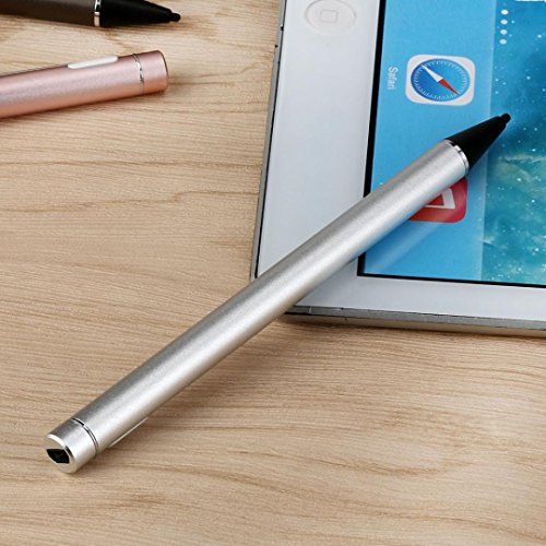 Bescita Stylus Pen Eingabestift + Kugelschreiber für Apple iPad Air / Apple iPad mini 3 / Apple iPad mini 2, Iphone，Galaxy Tab, Galaxy S2 S3，Android etc (Silber) - 5