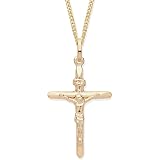 9ct Gold Crucifix Cross Pendant Charm 