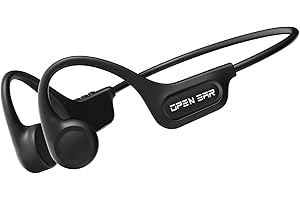 TUMMTY Siniffo Bone Conduction Headphones, 2023 Upgraded Bluetooth 5.3 Wireless Headphones, Open-Ear Sports Earphones with Mic, Waterproof Wireless headset for Workout, Running, Gym, Hiking, Driving, Cycling