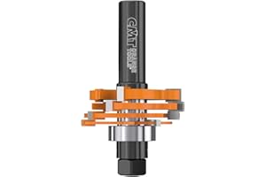 CMT ORANGE TOOLS CMT 800.506.11 Drei-Flügel-Nutfräser-Set, 1-7/8 Zoll Durchmesser, 1/8 bis 23/32 Zoll Schnittlänge, 1/2 Zoll Schaft, orange